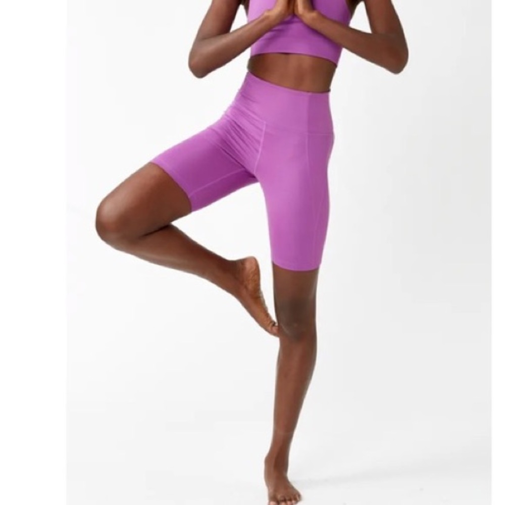 Girlfriend Collective | Compressive High Waisted Bright Bike Shorts
